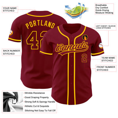 Custom Baseball Team Uniform with Personalized Team Logo