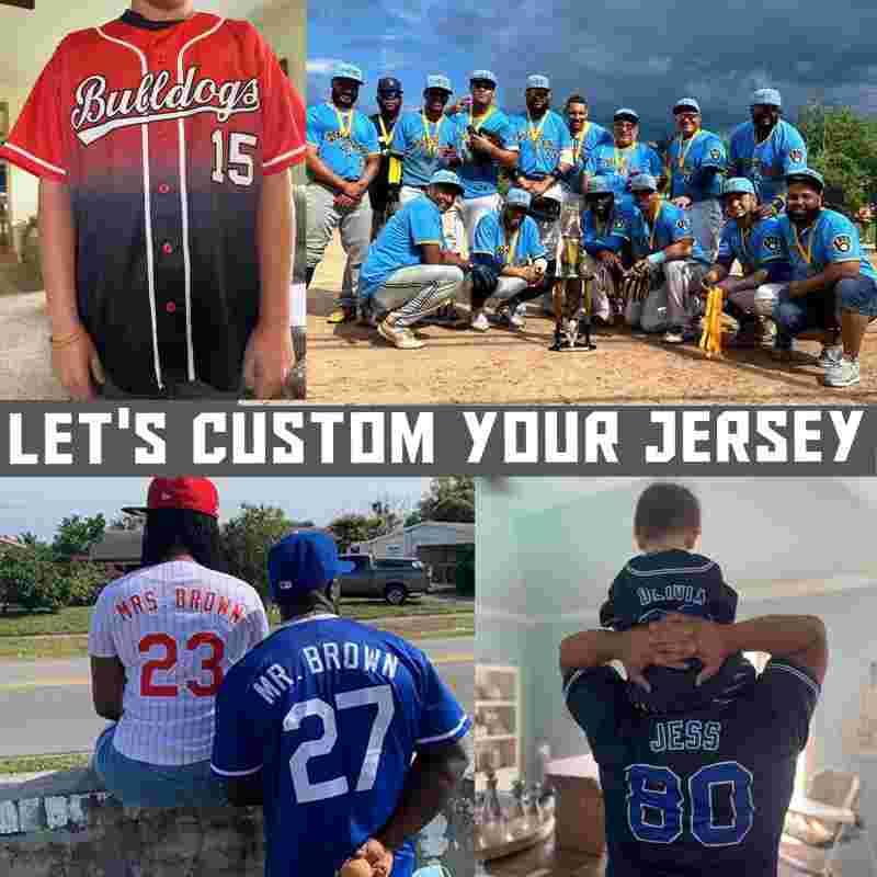 Pinstripe Personalized Baseball Shirt with Team Name and Logo
