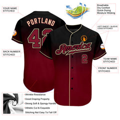 Custom Button Down Baseball Jersey Embroidered Team Logo