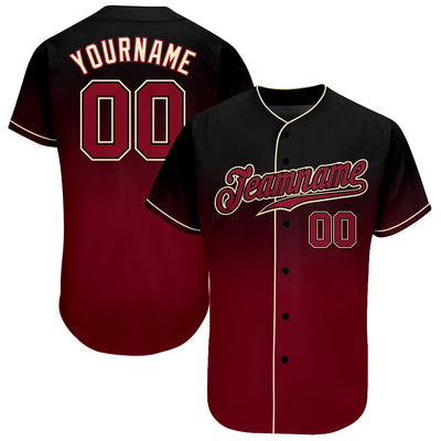 Custom Button Down Baseball Jersey Embroidered Team Logo
