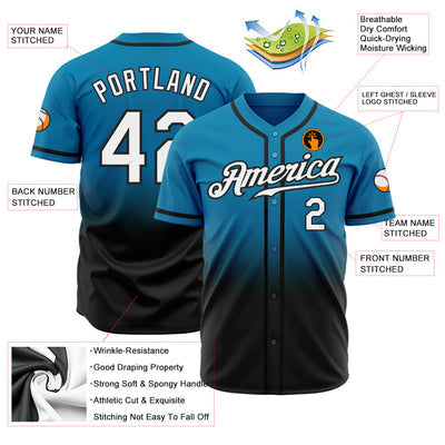Custom Team Baseball Jersey with Personalized Name Number