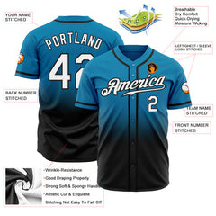 Custom Team Baseball Jersey with Personalized Name Number