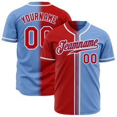 Custom Button Down Baseball Jersey with Name Number and Logo for Baseball Fans