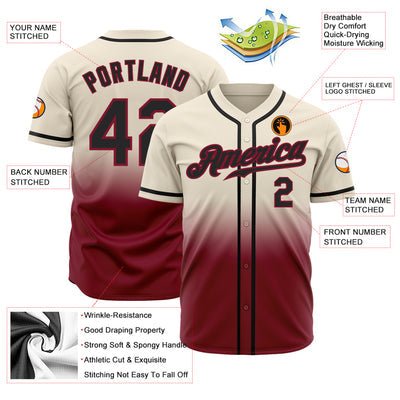 Custom Button Down Baseball Jersey Stitched Printed for Men Women Youth Kids