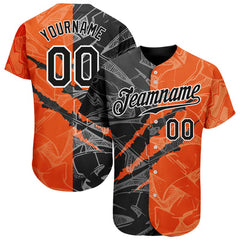 Striped Custom Team Baseball Jersey with Name Number and Logo