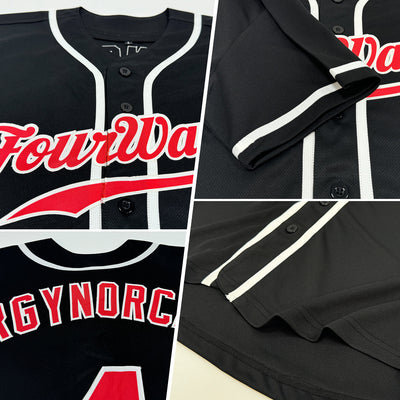 College Style Custom Baseball Jersey with Full Custom Design