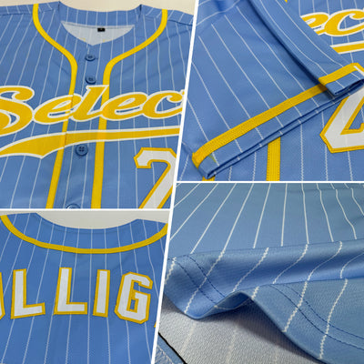 Custom Button Down Baseball Jersey with Player Name and Number