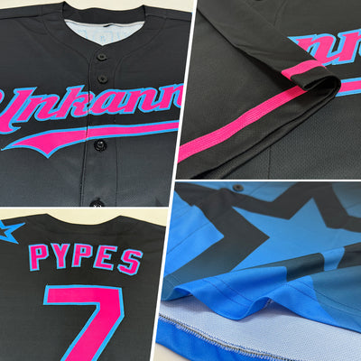 Custom Button Down Baseball Jersey with Custom Text and Number