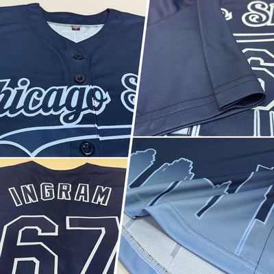 Pinstripe Personalized Baseball Shirt with Full Custom Design
