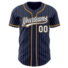 Custom Baseball Team Uniform with Player Name and Number