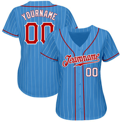 Striped Custom Baseball Jersey Shirt with Player Name and Number