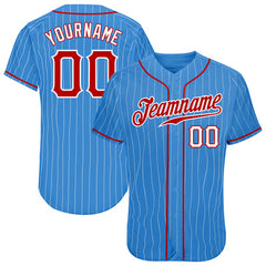 Striped Custom Baseball Jersey Shirt with Player Name and Number