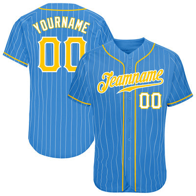 Custom Button Down Baseball Jersey with Player Name and Number