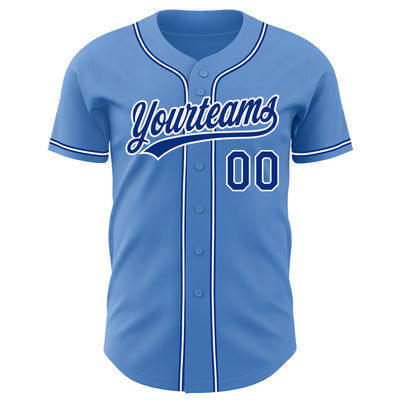 Custom Button Down Baseball Jersey Stitched Printed