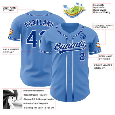 Custom Button Down Baseball Jersey Stitched Printed