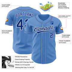 Custom Button Down Baseball Jersey Stitched Printed