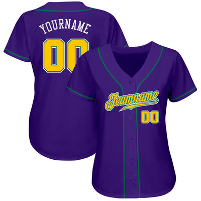 Custom Button Down Baseball Jersey with Custom Name Number