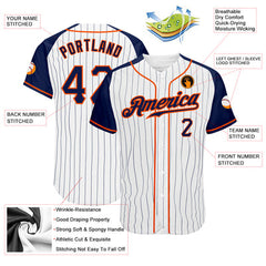 Custom Baseball Jersey Pinstripe with Personalized Name Number