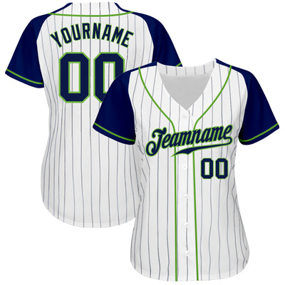 Pinstripe Custom Baseball Team Jersey with Player Name and Number
