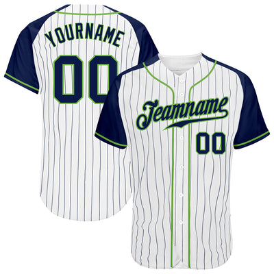 Pinstripe Custom Baseball Team Jersey with Player Name and Number
