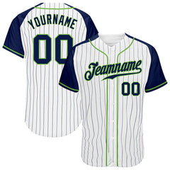 Pinstripe Custom Baseball Team Jersey with Player Name and Number