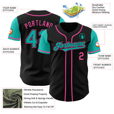 Custom Button Down Baseball Jersey with Name Number and Logo for Parents and Kids