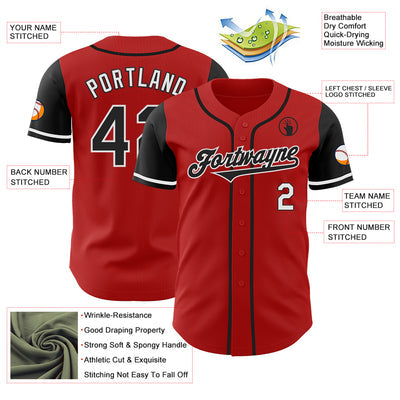 Custom Baseball Jersey Mesh Stitched Printed