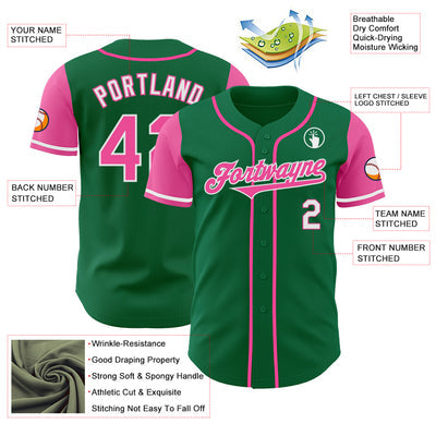 Custom Button Down Baseball Jersey with Team Logo and Number for Team Gift
