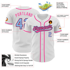 Pinstripe Custom Team Baseball Jersey with Custom Name Number