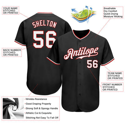 Custom Button Down Baseball Jersey Stitched Printed