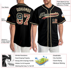Personalized Baseball Shirt with Personalized Name Number Stitched Printed