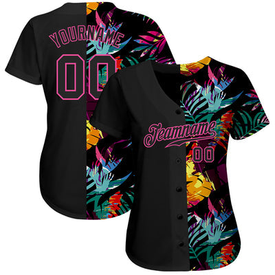 Custom Button Down Baseball Jersey Stitched Printed