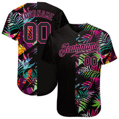 Custom Button Down Baseball Jersey Stitched Printed