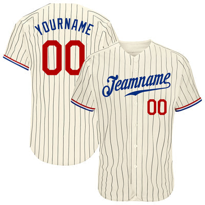 Custom Button Down Baseball Jersey with Player Name and Number