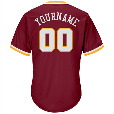 Custom Button Down Baseball Jersey for Little League Teams