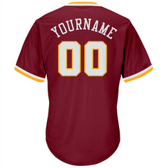 Custom Button Down Baseball Jersey for Little League Teams