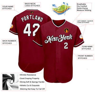 Custom Baseball Team Uniform with Team Logo and Number for Holiday Gift