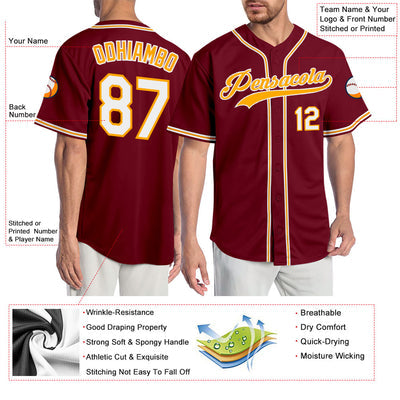 Custom Baseball Shirt with Team Logo and Number
