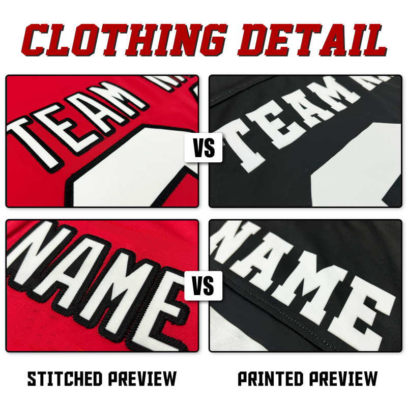 Personalized Football Jersey with Team Name and Player Number with Stitched Printed