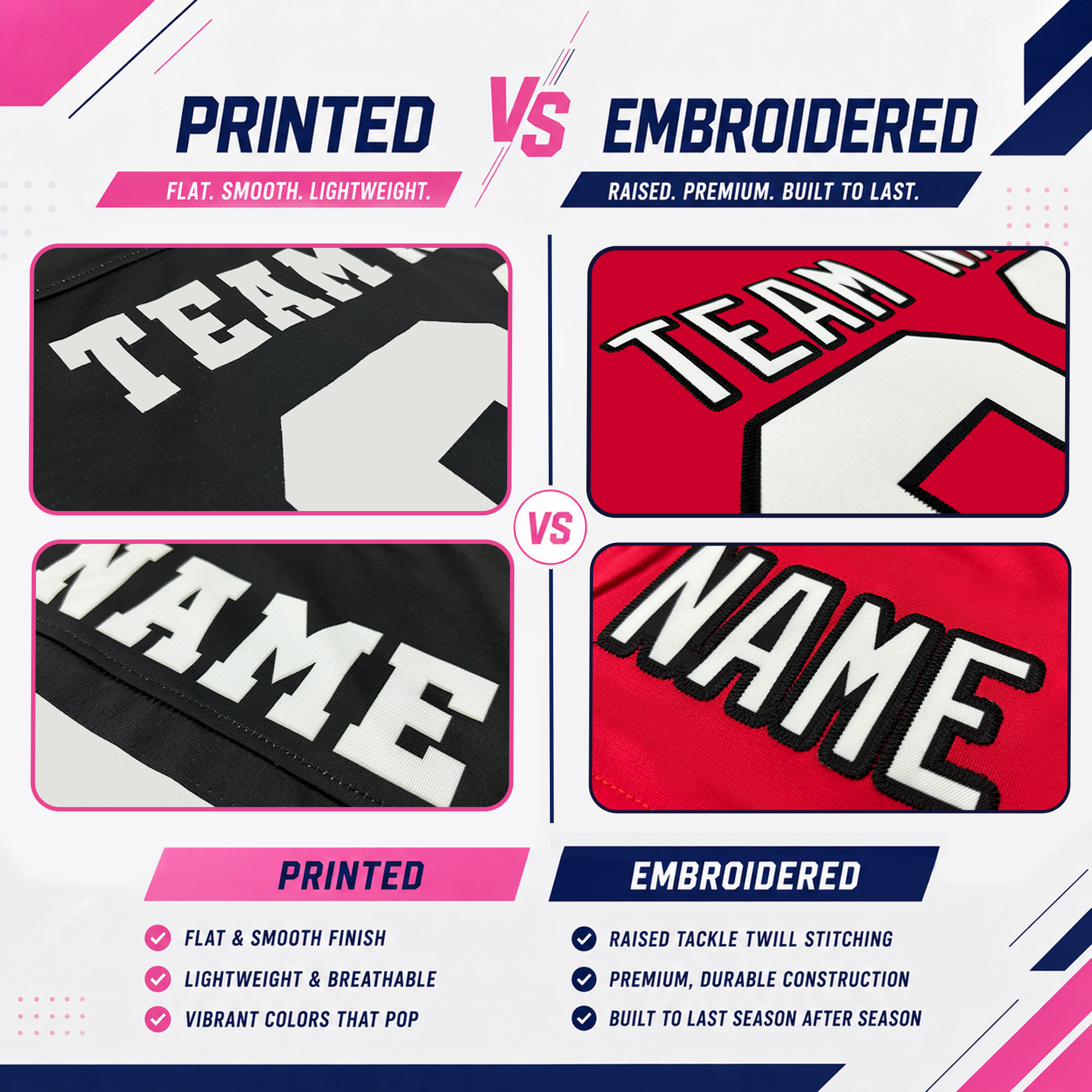 Custom Football Team Uniform for Brothers and Sisters and Game Night Outfit