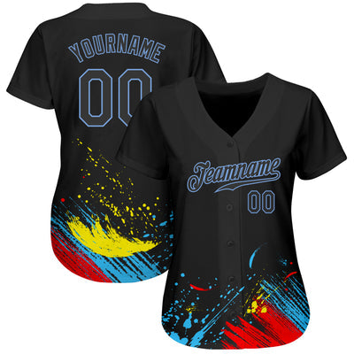 Custom Button Down Baseball Jersey with Personalized Name Number for Cheer Squad