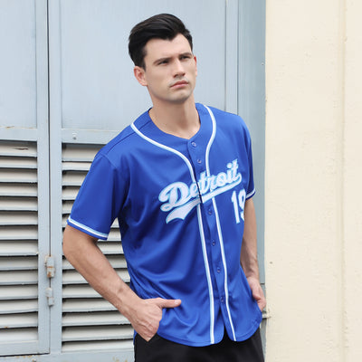 Personalized Style Custom Button Down Baseball Jersey with Personalized Team Logo