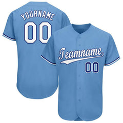Custom Button Down Baseball Jersey Stitched Printed