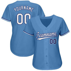 Custom Button Down Baseball Jersey Stitched Printed