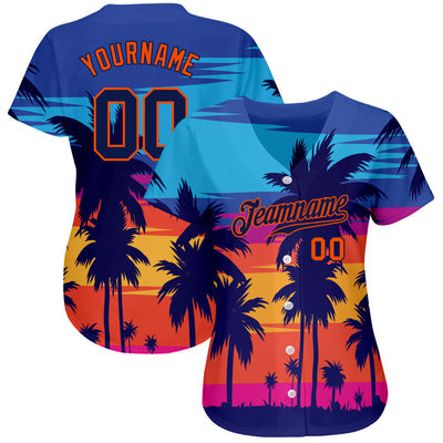 Custom Button Down Baseball Jersey with Full Custom Design for Family Matching