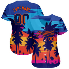 Custom Button Down Baseball Jersey with Full Custom Design for Family Matching