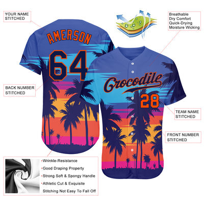 Custom Button Down Baseball Jersey with Full Custom Design for Family Matching