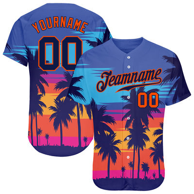 Custom Button Down Baseball Jersey with Full Custom Design for Family Matching