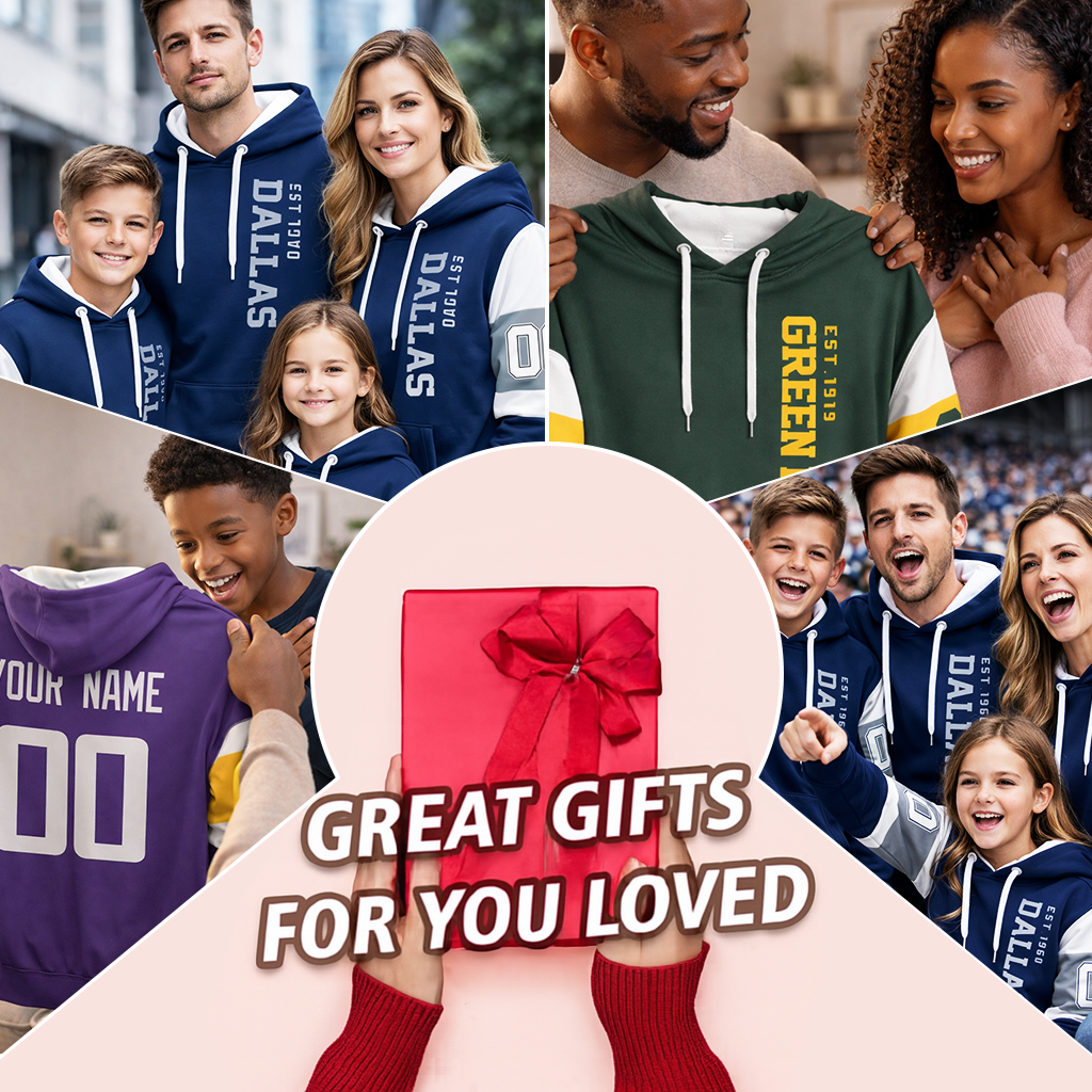 Custom Printed Sweatshirt with Custom Text and Logo Printed Design for Coaches and Players