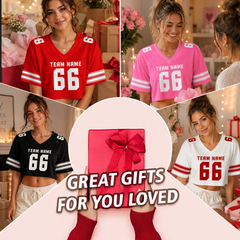 Custom Football Team Jersey with Team Name and Logo for Men Women Kids